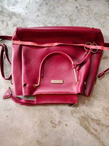 Burgundy Tote Bag