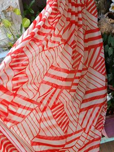 Chic Red &amp; White Maxi Dress