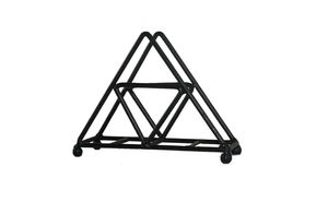 Napkin Holder–Triangle Design-Wrought Iron-Black.