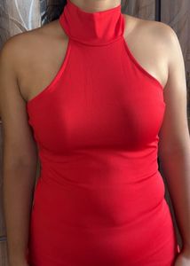 Red Halter  Dress