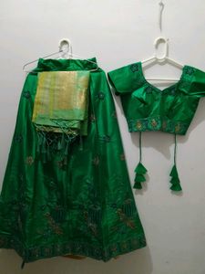 Green Lehenga Choli Set