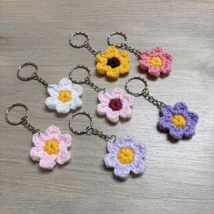 Crochet Flower Keychain