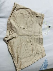 Khaki Cuffed Shorts