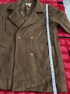 Vintage Brown Wool Overcoat