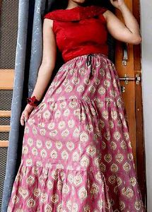 Elegant skirt and top set