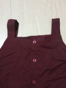 Cute Maroon Romper