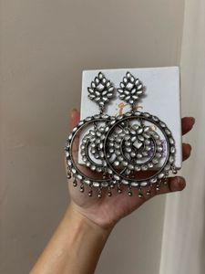 Beautiful white jhumka