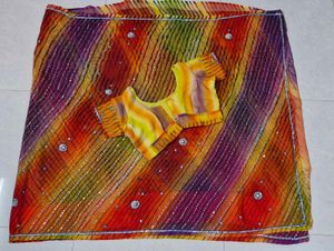 Lehariya Saree (Multi color)