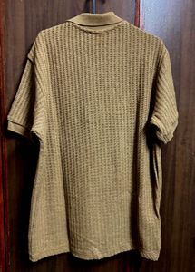 Mango Man Men&#39;s Brown Polo Shirt