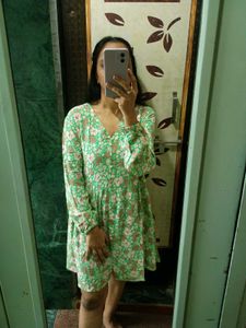 Floral Print Mini Dress