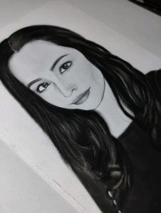Charcoal Portrait Drawing
