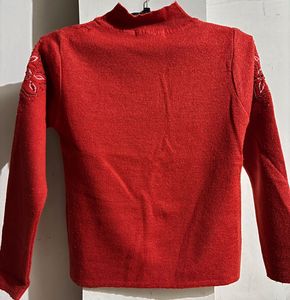 Elegant Embellished Knit Sweater