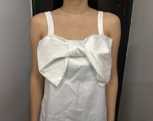 White Bow Top