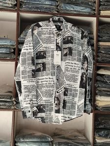 Newspaper Print Shirt