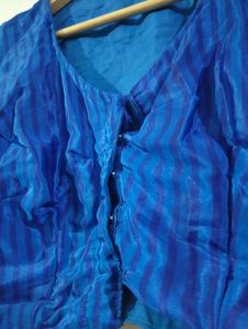 Designer Navy Blue Saree