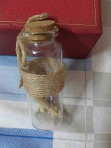 Beautiful Glass Bottle With Msg Inside