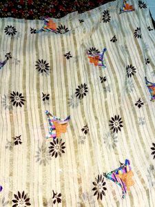 Floral Print Saree