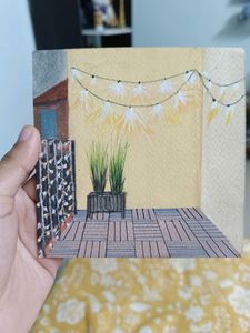 Lights Theme Hand painted Postcards