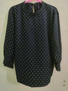 Kraus Polka Dot Black Top