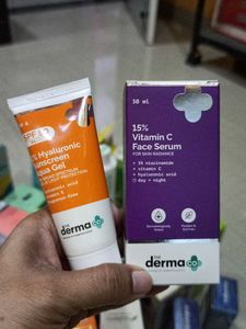 The Derma Co Face Serum & Sunscreen