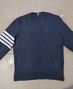 Thom Browne 100% cotton 3-bar sweatshirt