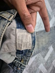 Blue Starnik Unique Zipper Korean Jeans