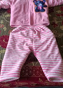 Pink Bear Outfit - Baby