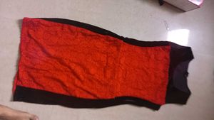 Red & Black Dress