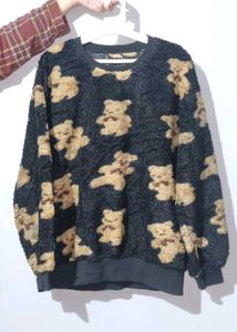 Teddy Bear Print Sweater