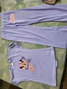 Beautiful Mickey Print Cord Set For 6-7 Year Girl