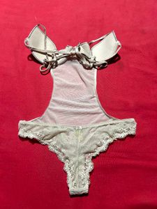 Women Lace Mesh Bodysuit Lingerie