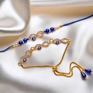 Premium Evil Eye Rakhi For Bhai And Bhabhi