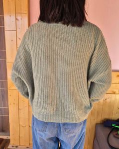 Sage Green Knit Cardigan