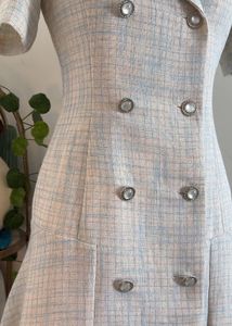 Chic Tweed Blazer Dress