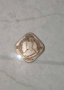 1929 India George V King Emperor Coin