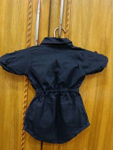 Dark blue dress for baby girl