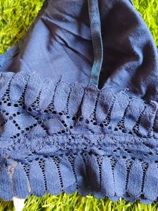 Navy Blue Lace Bralette