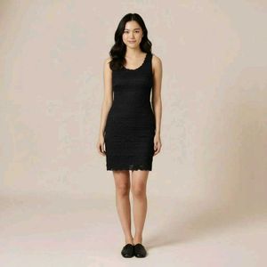 Black Lace Mini Dress