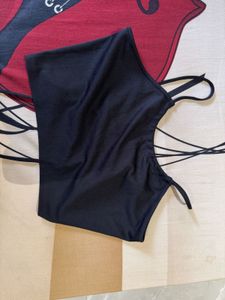 Black Backless Top
