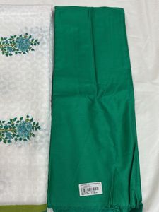 Chikankari Top+Glaze Cotton Bottom
