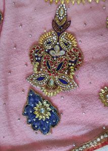 ​Bollywood-Style Festive Saree - Full Stone Work w