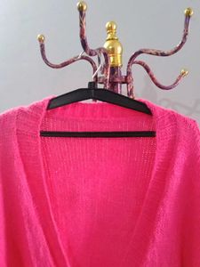 XXXL size Pink Knit Cardigan
