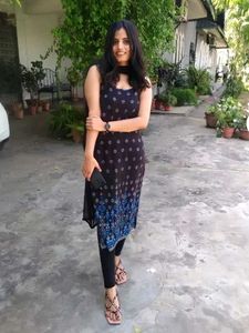 Black Cotton Kurti