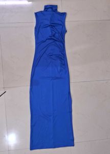 Elegant Blue Midi Dress