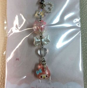 🐰💖 Cute Handmade Beaded My Melody Phone Charm✨
