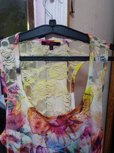 Beautiful Multi Color Floral Dress/Top
