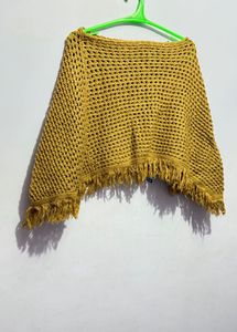 Crochet Fringe Poncho Top