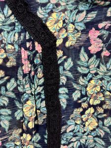 Green Floral Print Dress
