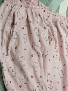 Cute Heart Print Pajama Set