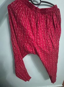 Pink  Printed Kurta